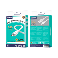 JELLICO cable B15 Micro 3.1A 1M White