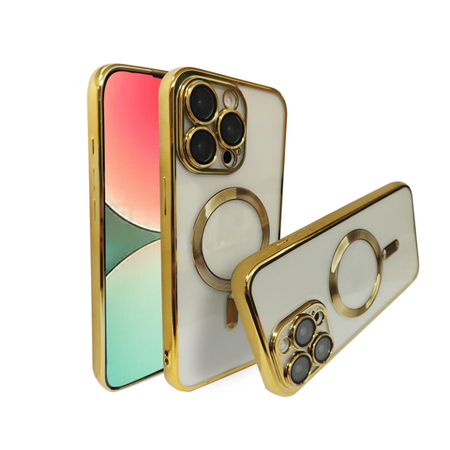 Etui Metal MagS iPhone 15 Pro Max Złoty