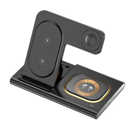 JELLICO wireless charger 3in1 W12 15W Black